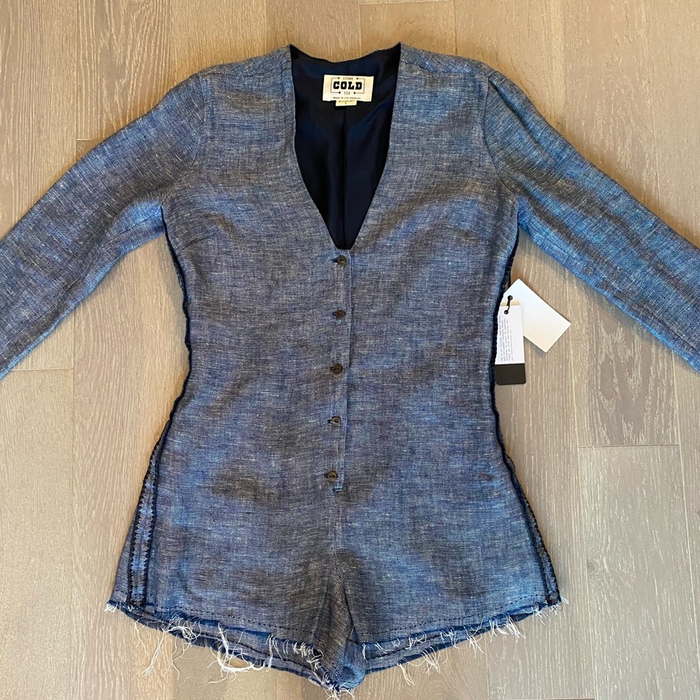 Stone Cold Fox Blue Romper